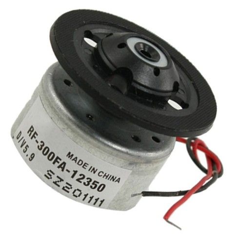 RF-300FA-12350 DC 5.9V Spindle Motor For DVD CD Player Silver+Black ...