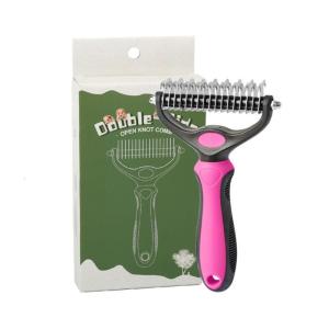 Pet Grooming Brush For Matted Furs Detangling Rounded Tip Comb Safe Care Dog Cats Slicker Comb for Loose Furs Remove