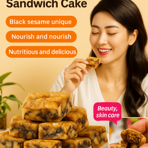 High-Protein Sandwich Pie Organic Figs Black Sesame Walnut Filling No Refined Sugar Vegan Gluten-Free Option