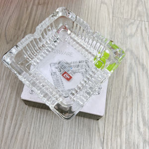 Gạt Tàn Thuốc ThủyTinh DELI 1016-4 Hộp Dể Tàn Thuốc Lá Bằng Thủy Tinh Sang Trọng