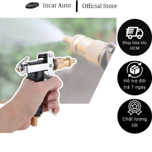 Vòi Xịt Rửa Xe Hơi Ô Tô Hợp Kim Màu Đen Có Nhiều Chế Độ Dùng Tưới Cây Rửa Nhà Cửa
