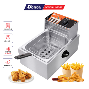 Bếp chiên DORON 2500W gia nhiệt nhanh chống quá nhiệt quá tải đa năng chiên gà rán khoai tây đồ ăn nhanh