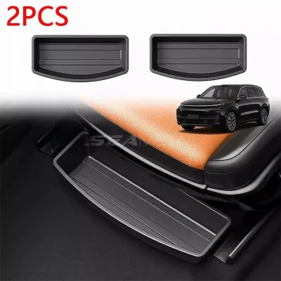 SEAMETAL Car Underseat Storage Tray Hidden Organizer ABS No Drill Non Slip Box Daily Travel