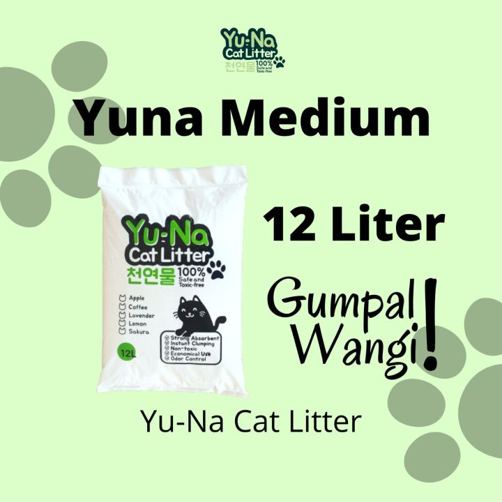12 LITER PASIR KUCING GUMPAL WANGI YUNA CAT LITTER PREMIUM Lazada 12-liter-pasir-kucing-gumpal-wangi-yuna-cat-litter-premium-lazada