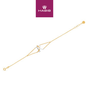 HABIB TULUS | Diamond Bracelet in 375/9K Yellow and White Gold (Alphabet) DESIGN CODE