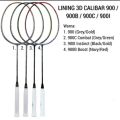 Raket Badminton LINING 3D CALIBAR 900/ 900I/ 900B/ 900C 900 INSTINCT BOOST COMBAT Original. 
