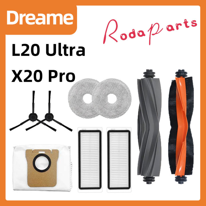 Dreame Bot L20 Ultra อุปกรณ์เสริมหุ่นยนต์ดูดฝุ่น แปรงหลัก แปรงด้านข้าง ...