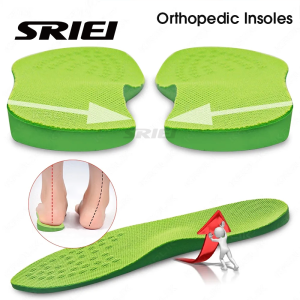 SRIEI 1 Pair Orthopedic Insoles O/X Leg Correct Sole Pads Orthotics Insoles Arch Support Flat Foot Insoles Plantar Fasciitis Pads 鞋垫