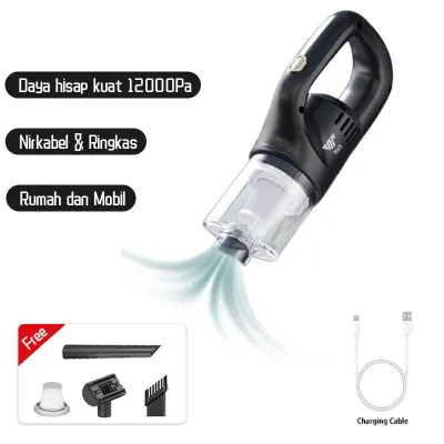 12000Pa Penyedot Debu 3IN1 Serbaguna Vacuum Cleaner Portable Wireless Pembersih Debu Rumah