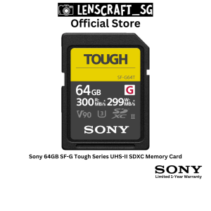 Sony SF-G Tough Series UHS-II SDXC Memory Card 64GB SF-G64T