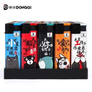 Dongqi Colorful Quote Lighter – Windproof Stylish Household Supplies Lighters & Matches