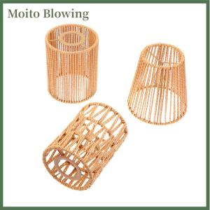 Moito 1 Piece cổ điển treo Chụp đèn handmade dệt Đèn bóng râm cho phòng khách phòng ngủ khách sạn mô phỏng mây ánh sáng lịch thi đấu