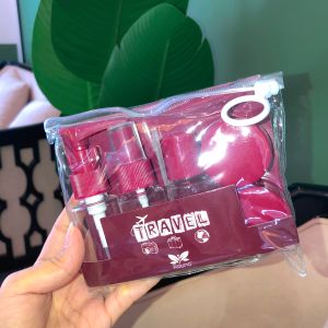 Bộ chiết mỹ phẩm du lịch 6 món có túi zip tiện lợi Trùm Sỉ Gia Thành