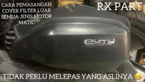 Cover/tutup knalpot + Cover kipas + Cover filter/tutup hawa + Cover Tutup CVT HONDA BEAT 2020 - 2021 - 2022 DELUXE Carbon/karbon Barang sesuai dengan yg ada di foto