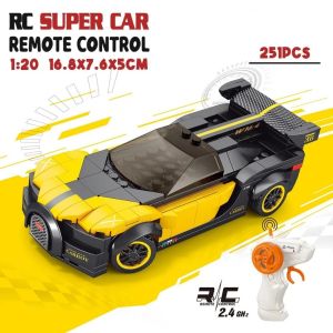 Toy Studio Mainan RC Remot Control 2.4GHz Super Car Building Blocks Bangunan DIY Mainan Edukasi Anak