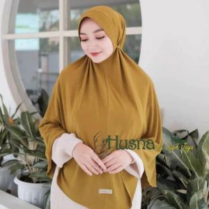 Husna Sugihjaya Kerudung Instan Jersey Zara Exclusive Jilbab Pet Ropel Tali Kepang Couple Anak Dewasa By Geebran Fashion