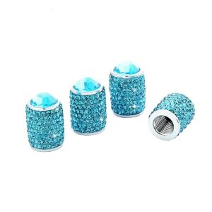 4pcs Twinkle Tire Valves Stem Covers Dustproof & Anti rusts Tire Valves Caps set General Fit for Car SUV Motorcycle Bike