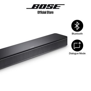 Bose TV Speaker - (Compact Soundbar Wireless Bluetooth Premium TV Audio) Small Soundbar for TV with Bluetooth and HDMI-ARC Connectivity Includes Remote Control and Optical audio cable Wall mountable Black