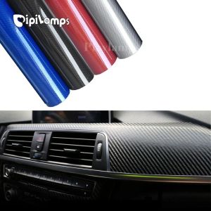 30x152cm 5D High Glossy Car Carbon Fiber Vinyl Wrap Film sticker Decoration Covers Sticker for BMW Benz Toyota Accessories