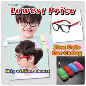 Kids anti blue light glasses UV400 protection flexible frame cermin mata spectacle prevent blue ray computer phone pc