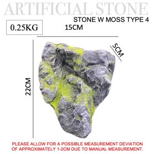 [SG THEJOYLAND] Artificial Stone Faux Rock Realistic Stones for Aquarium Decoration Garden Landscaping Artificial Rocks