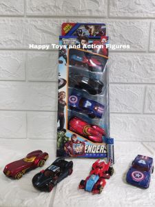 CWVS AVENGERS CARS TOY SET 4 PIECES METAL TOY CAR FOR KIDS AND CHILDREN