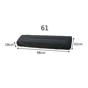 Universal 61/88 Key Electronic Keyboard Dust Cover Adjustable Digital Piano Protector Drawstring