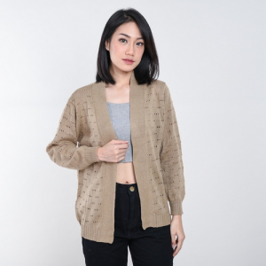 Cardigan Rajut Wanita/Amira Cardi Pointelle