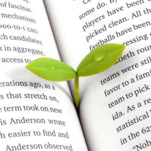 JIAOD Book Accessories Book Lovers Stationery Creative Green Bookmarks Silicone Sprout Bookmark Little Grass Bud Little Leaves Bookmark Grass Buds Bookmark