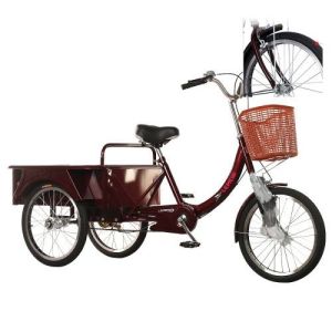 Tricycle Bike Elderly Pedal Tricycle Bicycle leisure use for grocery shopping carrying passengers and goods Tricycle Bike
