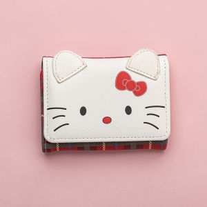 (SG Seller) Kawaii Sanrio Anime Cute Melody Kuromi Cartoon Wallet Hello Kitty Pochacco Short Wallet Change Purse Coin Storage Bag Gift