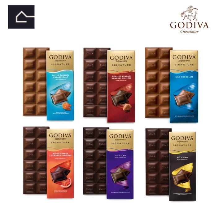 Godiva Chocolatier Signature โกดิวา ดาร์กช็อกโกแลตซิกเนเจอร์ 90 กรัม (g ...