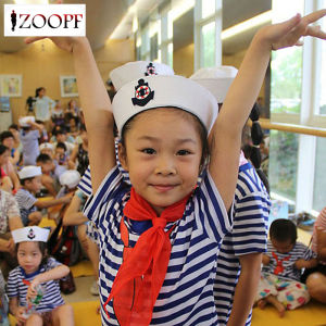 ZOOPF New White Sailor Navy Hat Cap with Anchor for Fancy Dress