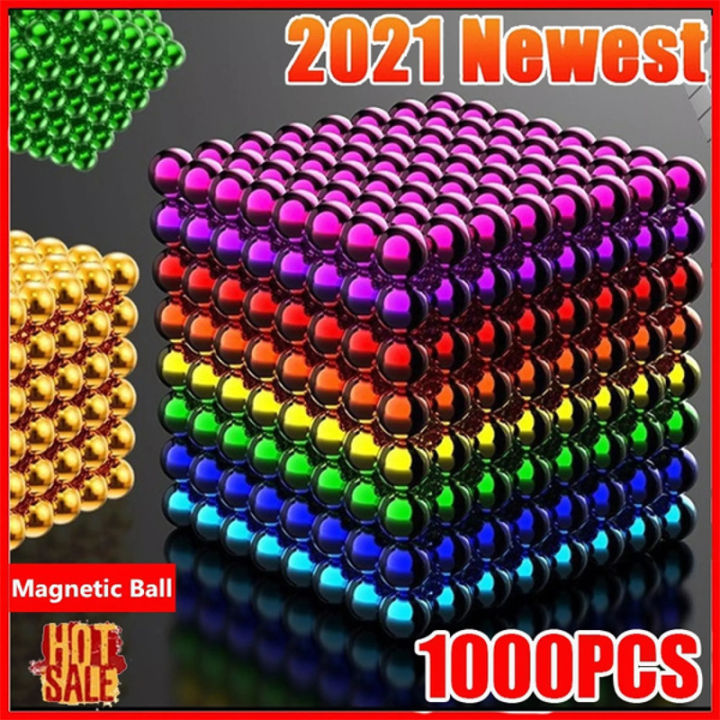 LOWER Price Wholesale 100 1000 PCS 5Mm Color Magnetic Ball