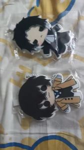 2025 Anime Bungo Stray Dogs Nakajima Atsushi Dazai osamu Edogawa Rampo Ryunosuke Akutagawa Nakahara Chuuya Cartoon Non Woven Embroidery Key Chain Pendant Keyring