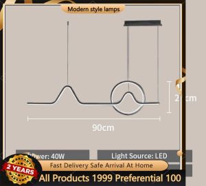 YHLAMP Dining Ceiling Lights Modern Design Chandelier Ceiling Light Pendant Light Chandeliers For Bar Living Room Dining Table Kitchen Hanging Light Ceiling Lights Vintage Design Drop Light Home Lighting Tri Color LED Light