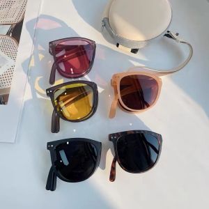 Sty⚡ Kacamata Bisa Di Lipat fold retro fashion kotak korean UV 400 Pria Wanita FLOE