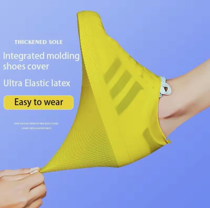 Waterproof Silicone Shoe Covers, Non-Slip Rain Shoe Protection for Kids and  Adults Thick Rubber Shoe Protectors Lazada PH