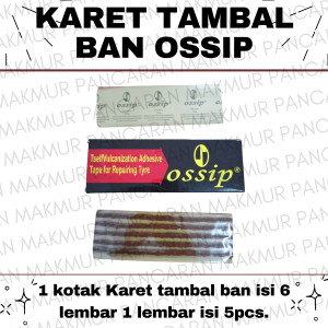 karet tambal ban tubeless merek ossip