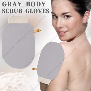 Exfoliating Bath Gloves - Body & Facial Scrub Massage Dual-Sided Washing Mitts Random Colors Spa & Shower