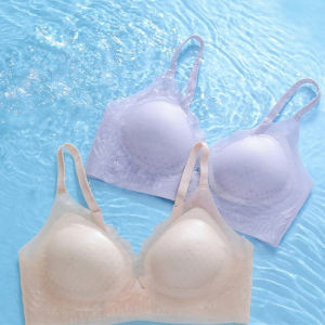 Ice-skinned And Cold-skinned Comfortable Bra Breathable Large Size Integrated Markless Womens Underwear For Women