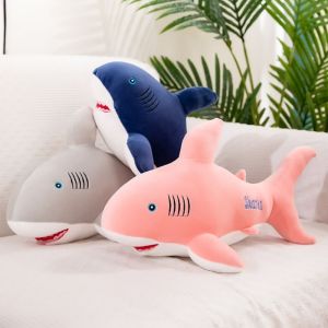 NCUMBE Cut Christmas Gift Decorate Plush Doll Cartoon Sea Animals Giant Shark Plush Toy Pillow Cushion Shark Stuffed Toys Stuffed Animal Doll