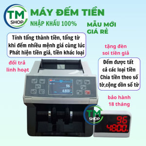 (Mẫu mới) máy đếm tiền XIUDUN 2024 đếm tổng nhân tổng số tờ phát hiện tiền giả chuẩn siêu bền