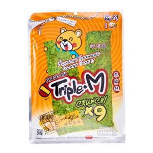 Camilan Makanan Ringan Snack Impor Triple M Nori Big Sheet Original Spicy Grilled Squid King Crab Kimono Share Seleco Rolling Bite Spicy Original Super Big Bite Spicy Daesang Gimbap & Roll Seaweed Nori Olive Oil Kwang Cheon Kim Organic Seaweed