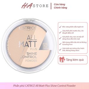 Phấn phủ CATRICE All Matt Plus Shine Control Powder