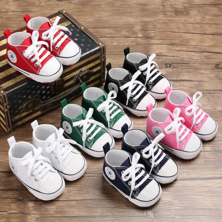 Infant white cheap canvas shoes