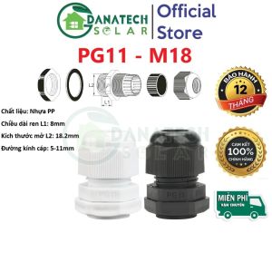 Ốc siết cáp nhựa PG7 PG9 PG11 PG13.5 PG16 PG19 PG21 PG25 PG29 | trắng đen | chống bụi chống nước