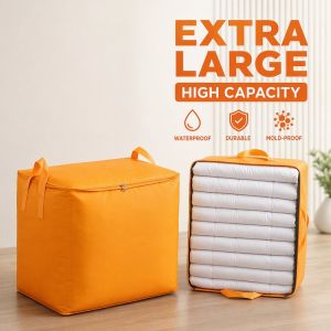 Storage Bag Large Capacity Waterproof Dustproof Foldable Travel Closet Blanket Clothes Organizer