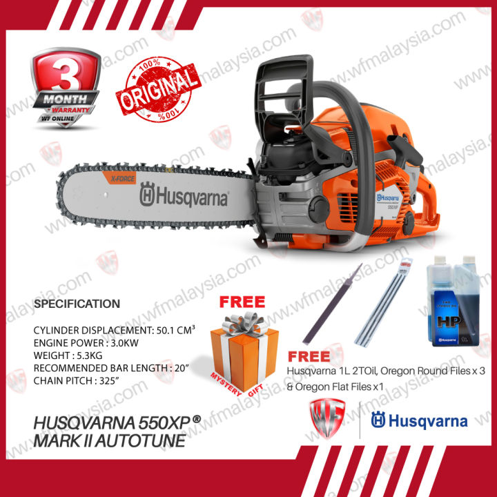 Husqvarna 550XP ® Mark II AutoTune 50.1cc 3.0Kw Chainsaw c/w 20" Guide ...