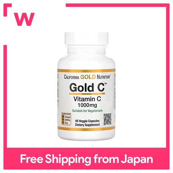 California Gold Nutrition Gold C, Vitamin C, 1,000 mg, 60 Veggie ...